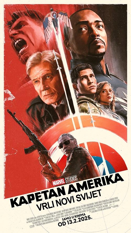 Plakat filma Kapetan Amerika: Vrli novi svijet