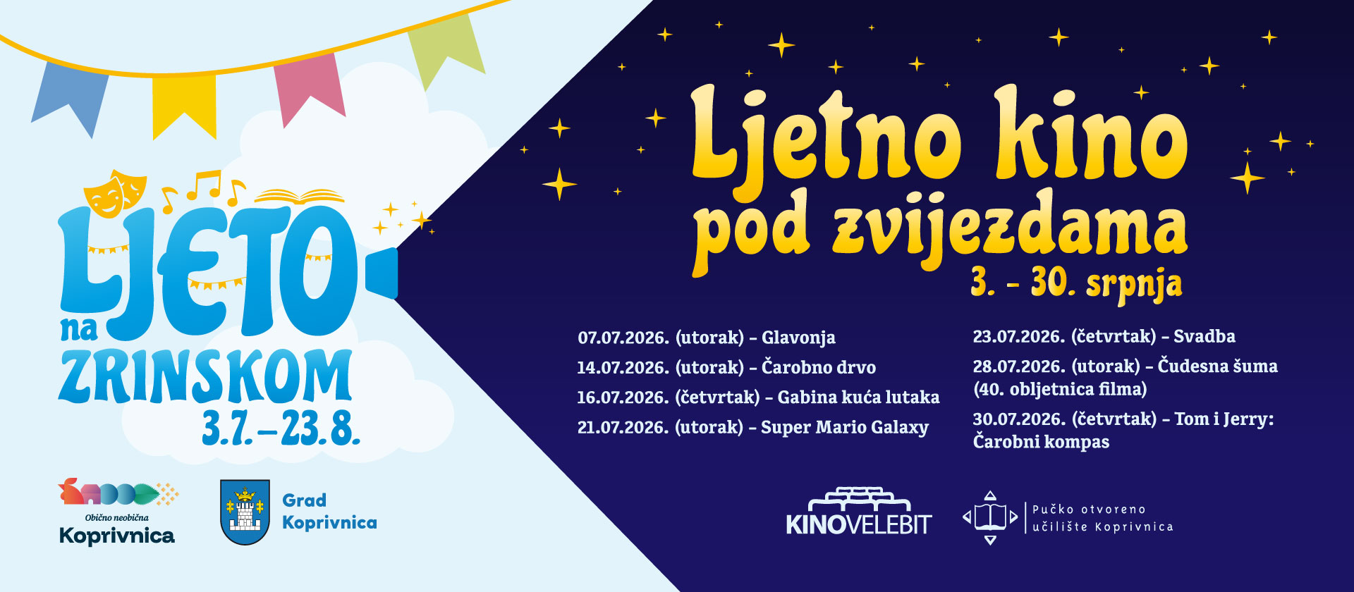 Ljetno kino 2026 nova naslovna